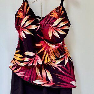 Tiered Takini with skirt bottom by Caribbean Joe